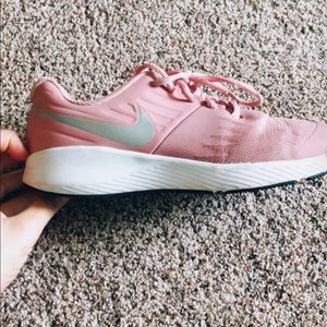Pink Nike shoes